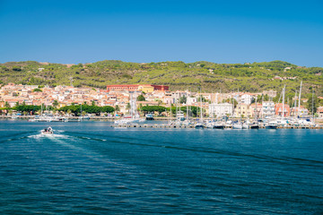 View of Carloforte, San Pietro Island, Sardinia, Italy.