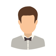 Man icon. Male avatar person people and human theme. Isolated design. Vector illustration