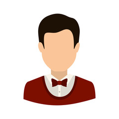 Man icon. Male avatar person people and human theme. Isolated design. Vector illustration