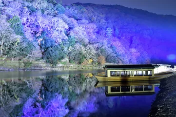 Fotobehang 京都　嵐山花灯路 © to35ke75