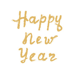 Handwritten phrase Merry Christmas Greeting Card with hand drawn lettering design. Vector illustration. Holidays Postcard