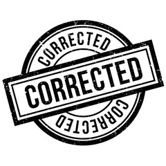 Corrected rubber stamp. Grunge design with dust scratches. Effects can be easily removed for a clean, crisp look. Color is easily changed.