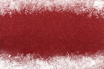Xmas sparkly red glitter