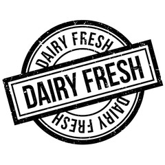 Dairy Fresh rubber stamp. Grunge design with dust scratches. Effects can be easily removed for a clean, crisp look. Color is easily changed.