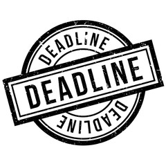 Deadline rubber stamp. Grunge design with dust scratches. Effects can be easily removed for a clean, crisp look. Color is easily changed.