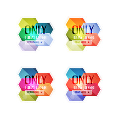 Vector special offer stickers and banners