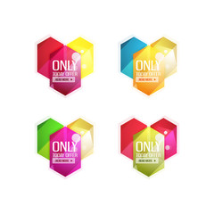 Vector special offer stickers and banners