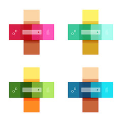 Vector blank stripes and lines infographics templates