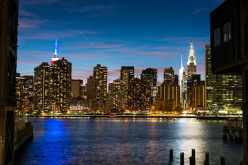 Obraz premium NYC Night Skyline