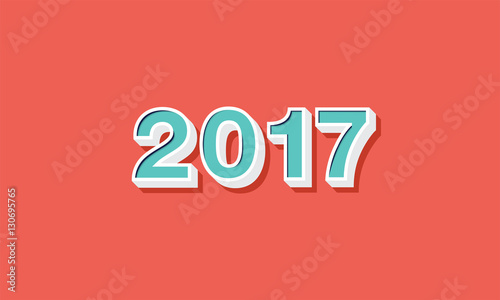 New year's "2017 New Year Celebration Logo Design" Stock image and royalty-free vector files on Fotolia.com