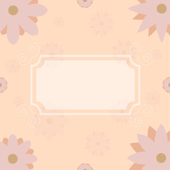 vector illustration of floral design background