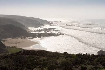 Coastline Sidi bou Ifedail, Morocco