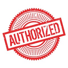 Authorized stamp. Grunge design with dust scratches. Effects can be easily removed for a clean, crisp look. Color is easily changed.