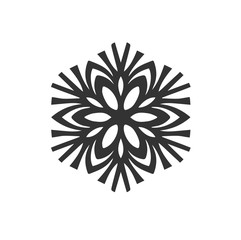  isolated snowflake icon