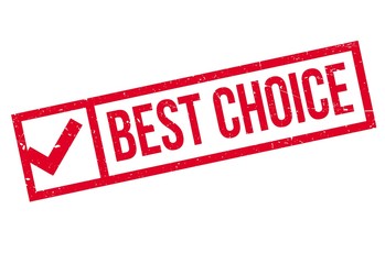 Fototapeta premium Best choice stamp. Grunge design with dust scratches. Effects can be easily removed for a clean, crisp look. Color is easily changed.