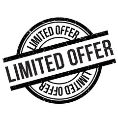 Limited offer stamp. Grunge design with dust scratches. Effects can be easily removed for a clean, crisp look. Color is easily changed.