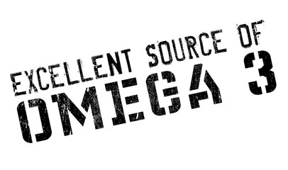 Excellent source of omega 3 stamp. Grunge design with dust scratches. Effects can be easily removed for a clean, crisp look. Color is easily changed.