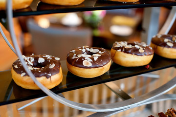 Chocolate Almond Donuts