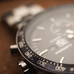 Detail of watch machinery.