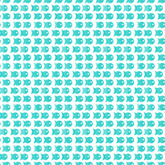 Fish seamless pattern for fabric textile design, pillows, wallpapers,cloth,bags,scrapbook paper. Vector illustration