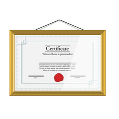 Certificate template vector
