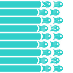 Fishes moving concept for fabric textile design, pillows, wallpapers,cloth,bags,scrapbook paper. Vector illustration