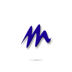 m, logo m, letter m, vector, icon m, symbol, font, bussines