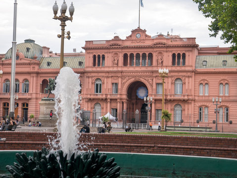Casa Rosada (pink house) Buenos Aires Argentina.La Casa Rosada is the official seat of the executive branch of the government of Argentina