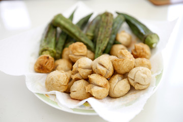 Fried pork ball, Thai style snack