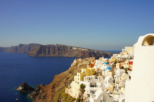 View over island of Santorini, Greece