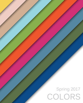 2017 Spring colors palette