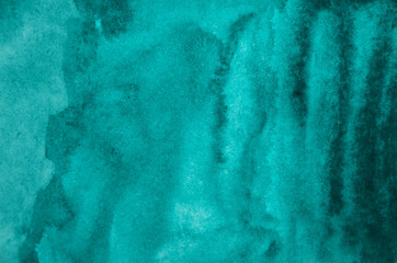 Green watercolor on paper