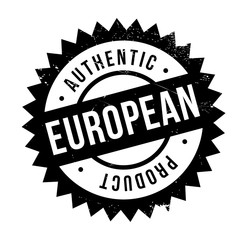 Authentic european product stamp. Grunge design with dust scratches. Effects can be easily removed for a clean, crisp look. Color is easily changed.