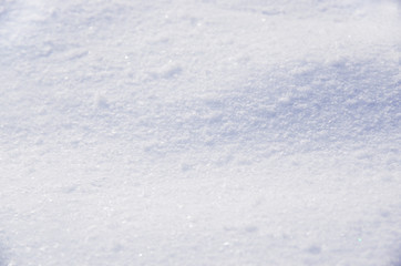 background of fresh snow