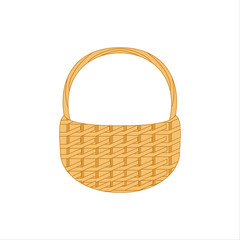 Wicker basket icon