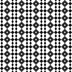 Abstract seamless square box black and white pattern background. Vector illustration