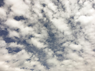 clouds in the blue sky
