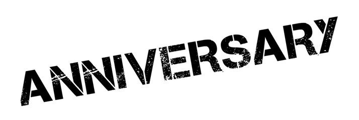 Anniversary rubber stamp. Grunge design with dust scratches. Effects can be easily removed for a clean, crisp look. Color is easily changed.