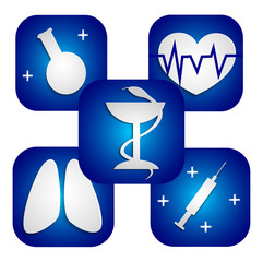 Medical set icon