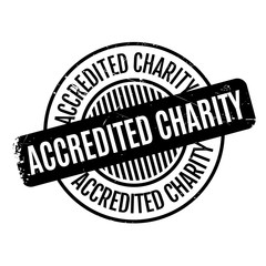 Accredited Charity rubber stamp