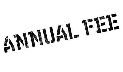 Annual Fee rubber stamp
