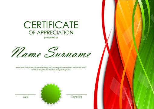 Certificate of appreciation template