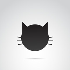 Cat vector icon.