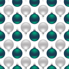 Seamless of christmas balls