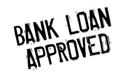 Bank Loan Approved rubber stamp