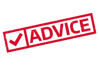 Advice rubber stamp