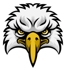 Naklejka premium Eagle Mascot Face