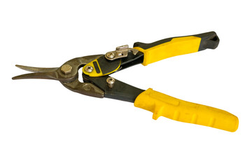 Yellow steel cutting pliers