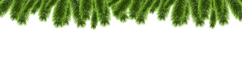 Christmas tree banner decoration vector 