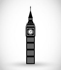 Obraz premium Big Ben ikona wektor